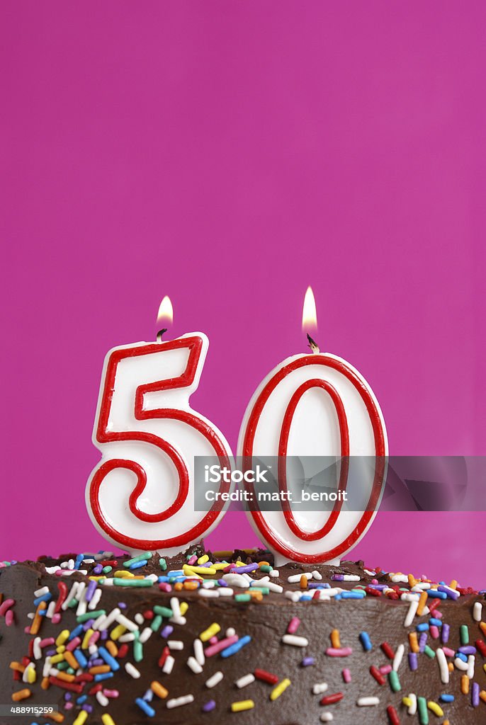 Wir feiern 50 Jahre - Lizenzfrei Zahl 50 Stock-Foto