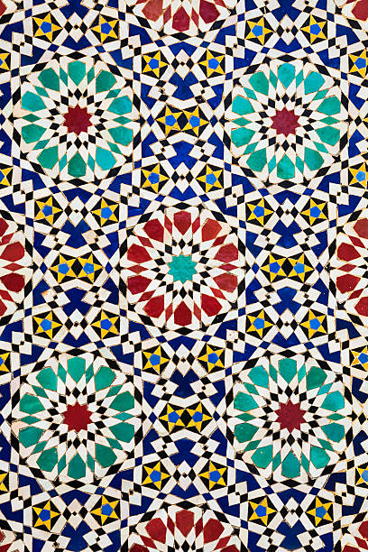 istock Colorful arabic mosaics in fez, morocco 488938011