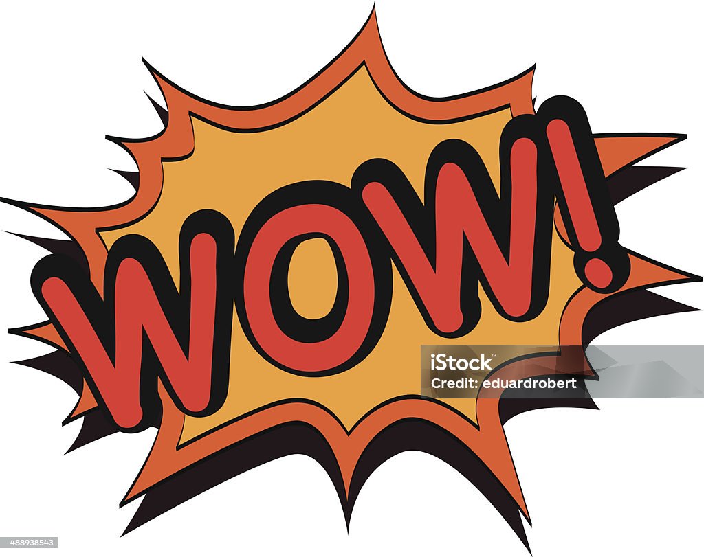 Wow comic book illustration Abstract stock vector