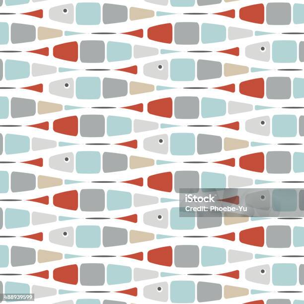 Fish Mosaiken Stock Vektor Art und mehr Bilder von Abstrakt - Abstrakt, Bildhintergrund, Bildkomposition und Technik