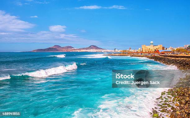 Beautiful Sea At Las Palmas De Gran Canaria Stockfoto en meer beelden van Gran Canaria - Gran Canaria, Las Palmas de Gran Canaria, Playa De Las Canteras