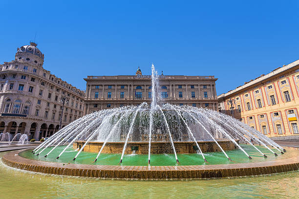 istock Fountain on Piazza de Ferrari in Genoa. 488943611