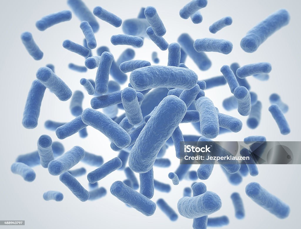 Bacteria with selective focus Bacteria with selective focus. High resolution Abstract Stock Photo