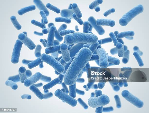 Bacteria With Selective Focus Stock Photo - Download Image Now - Abstract, Bacillus Subtilis, Backgrounds