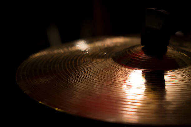 istock Close up of gold cymbal 488944243