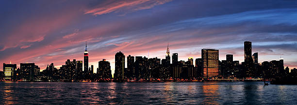 istock New York City Manhattan sunset panorama 488947558