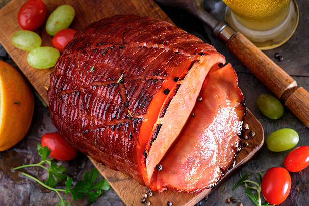istock Baked Honey Glazed Ham 488951924