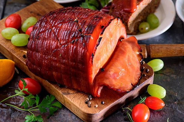 istock Baked Honey Glazed Ham 488952050