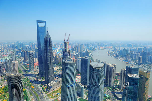 istock Shanghai aerial in the day 488953420