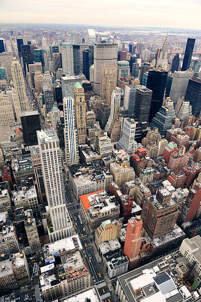 istock Manhattan skyline with New York City skyscrapers 488954336