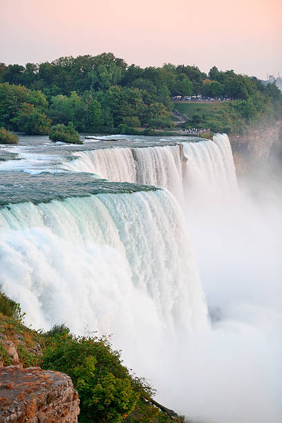 istock Niagara Falls closeup at dusk 488954508