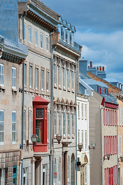 istock Old buildings in Quebec City 488957296