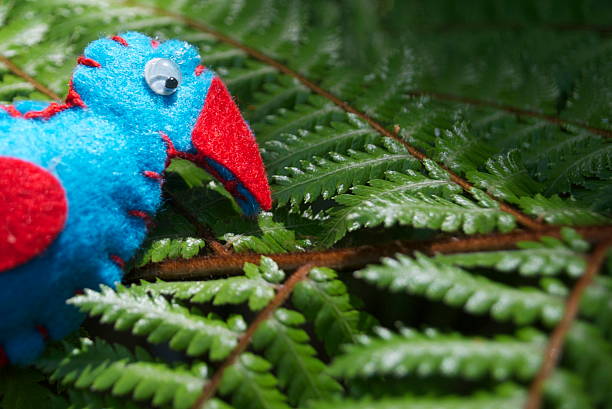 istock Pukekeo in a Ponga Tree, Kiwiana Christmas 488957298