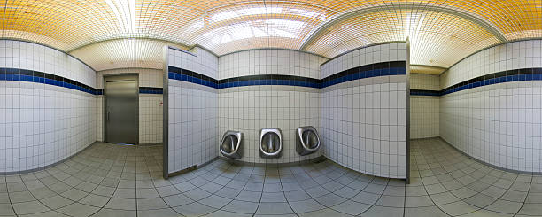 Out door urinals men public toilet .