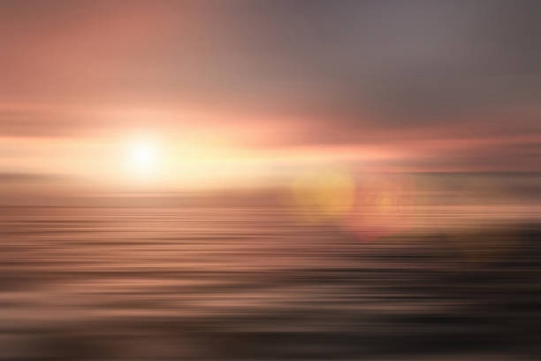 istock Abstract seascape with moody sky and dreamlike sunrise 488960720