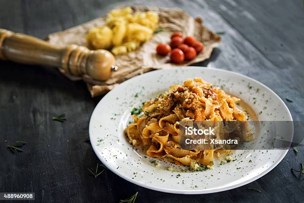 Homemade Pasta Stock Photo - Download Image Now - Pasta, Italy, Restaurant