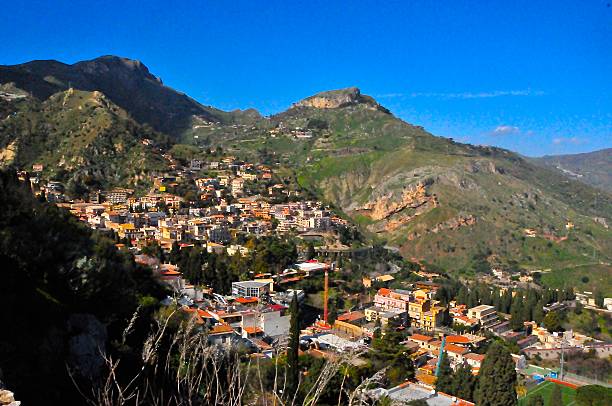 istock Hills of Taormina, Sicily 488961803