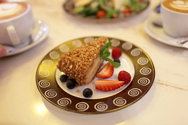 istock Piece of pie with a fruits 488965319
