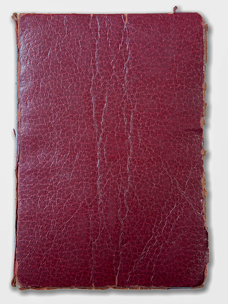 古い、書籍、赤色、レザー、書籍表紙 - picture book book old leather ストックフォトと画像