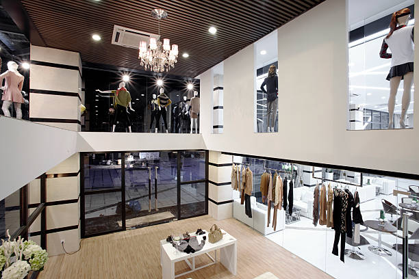 モダンなクラブのインテリア - boutique retail new elegance ストックフォトと画像