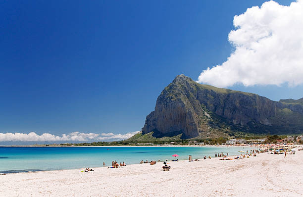 san vito tredecies - sicily italy mediterranean sea beach - fotografias e filmes do acervo