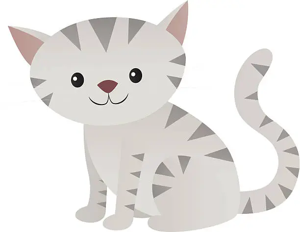 Vector illustration of Kitten