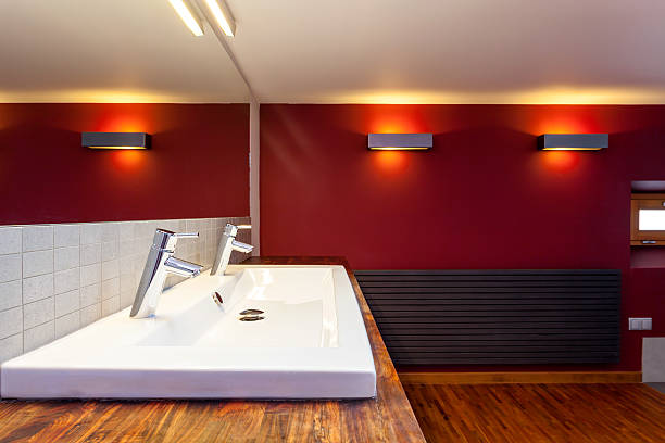 istock Vanity top on wooden counter 488979091