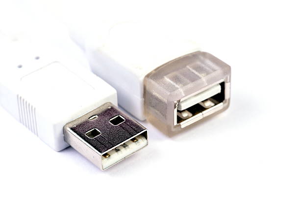 istock Close-up USB Plug and Female USB Port 488981398