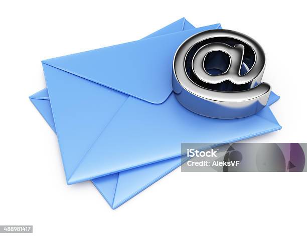 Envelopes E Símbolo De Email - Fotografias de stock e mais imagens de Branco - Branco, Carta - Documento, Comunicação