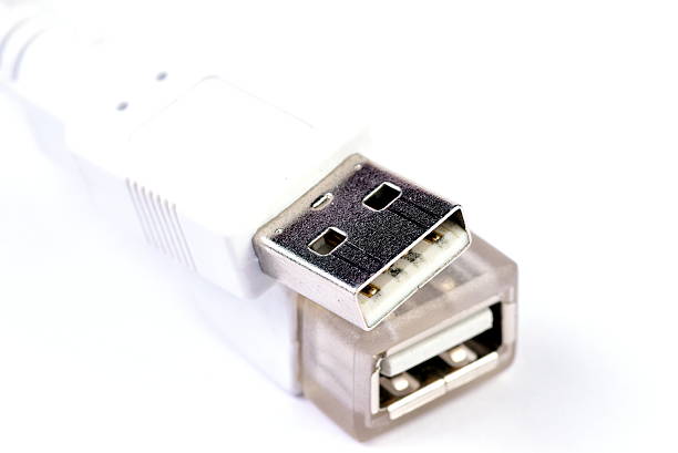istock Close-up USB Plug and Female USB Port 488981750