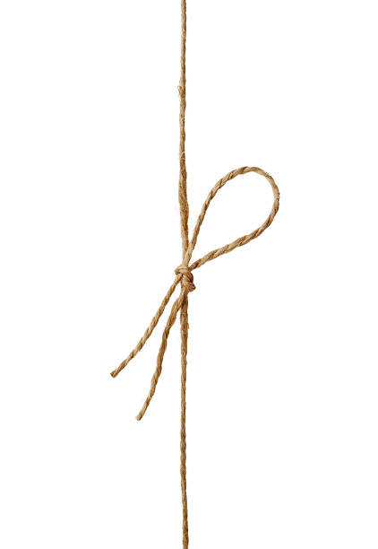 istock Twine, string or hemp rope tied in a bow isolated 488984456