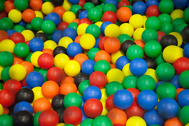 istock Colorful plastic balls on children's playground 488987602