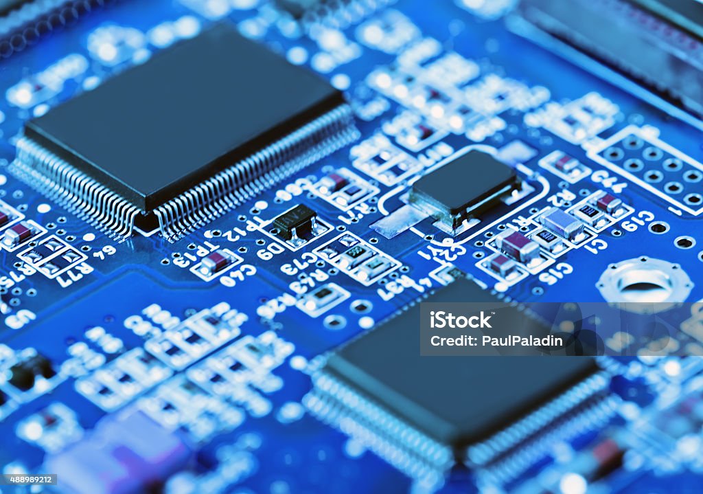 Elektronische circuit board - Lizenzfrei 2015 Stock-Foto