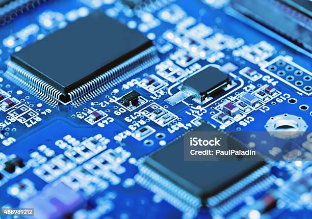 Elektronische Circuit Board Stockfoto und mehr Bilder von 2015 - 2015, Abstrakt, Ansicht aus erhöhter Perspektive
