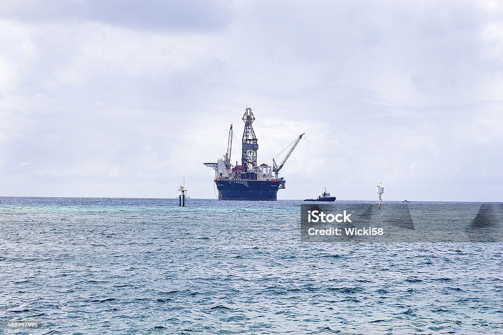 Öl Ring in der Karibik - Lizenzfrei Auf dem Wasser treiben Stock-Foto