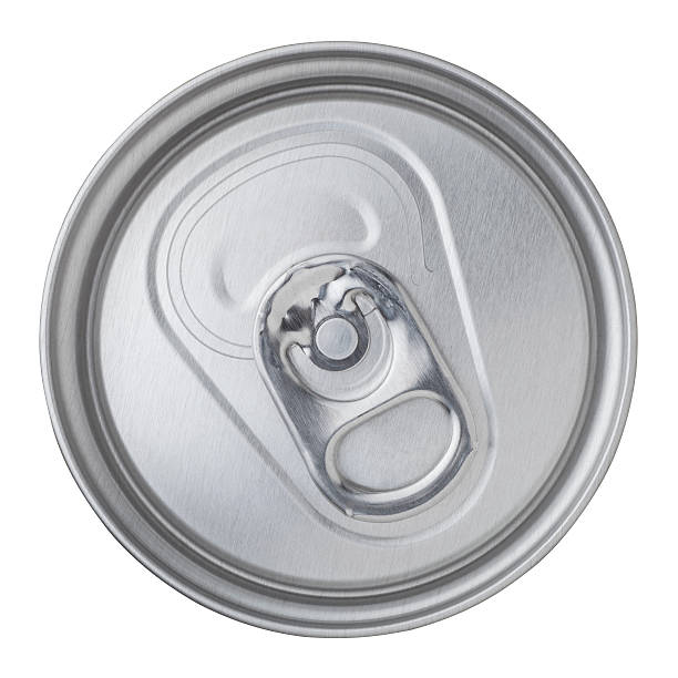 beer canned top view Beer canned top view isolated on white background can top stock pictures, royalty-free photos & images