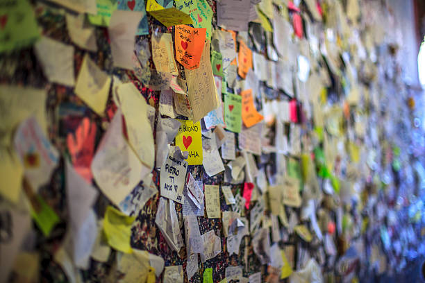 A wall filled with love letters. Shot at Juliet's House (Casa di Giulietta) in Verona, Italy. 