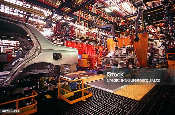 Automobile Manufacturing Plant Stock Photo - Download Image Now - Car Plant, Production Line, Car