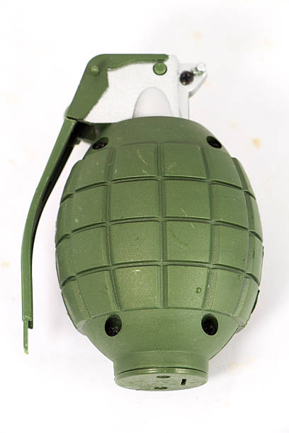 istock Hand Grenades isolated on white with clipping path 489000752