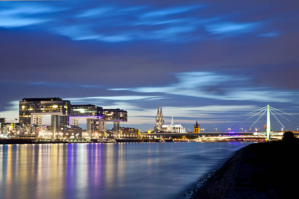 istock Cologne, Germany, Rheinau Harbor 489000913