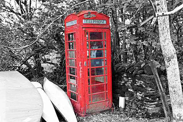 istock Vintage British Telephone Box 489001868