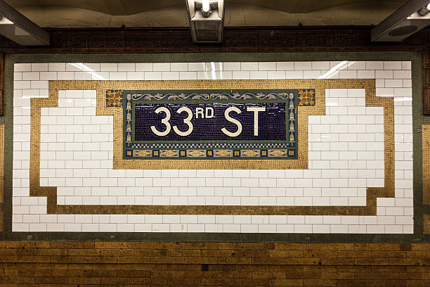 istock 33rd Street Subway Stop - Mosaic Tile Artwork 489002060