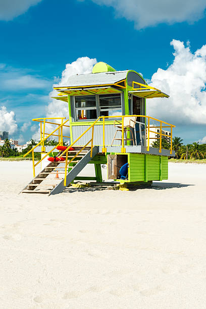 istock lifeguard hut Miami beach 489002452