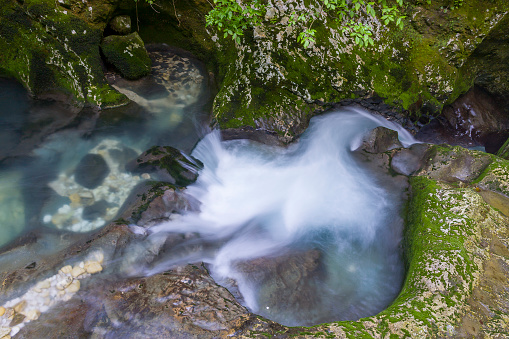waterfall in the gorge Chernigovka in Abkhazia