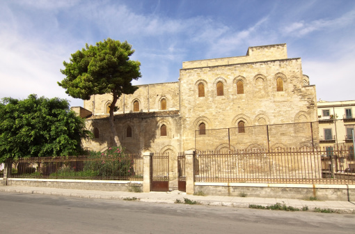 Magione church side view, Palermo, Sicily