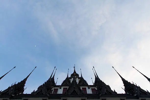 Photo of Roof of Lohaprasat in Wat Ratchanatdaram Worawihan , Bangkok, Th