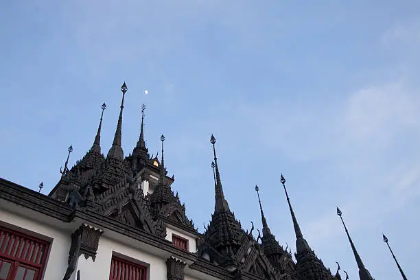 Photo of Roof of Lohaprasat in Wat Ratchanatdaram Worawihan