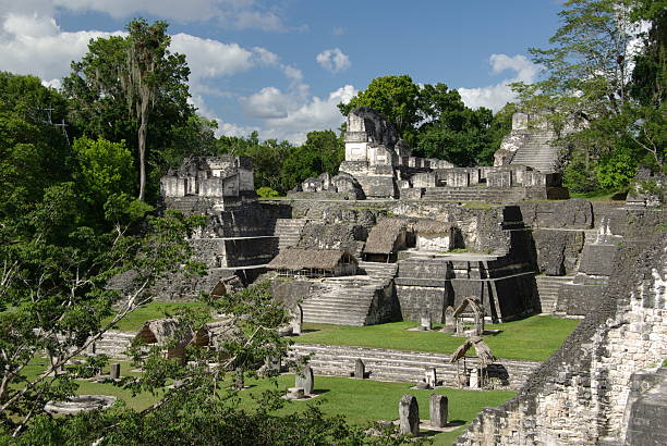 Mayan ruins in Guatemala stock photo