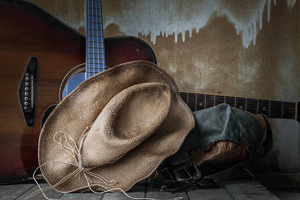 istock Hat and equipment in tour on wooden 489007568