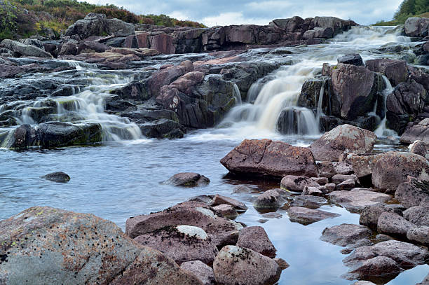 istock Small Scottish waterfall on a river in rural east Ayrshire 489011996